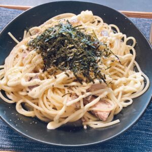 サバ缶パスタ