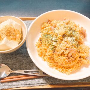 ケチャップライスと冷奴