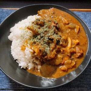 ナスと挽肉のカレー