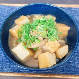 厚揚げとブナシメジの餡かけ煮