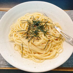 麺つゆバターマヨパスタ