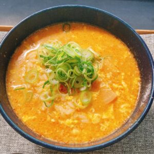 キムチ鍋の〆雑炊