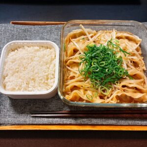 もやしレンジ餃子