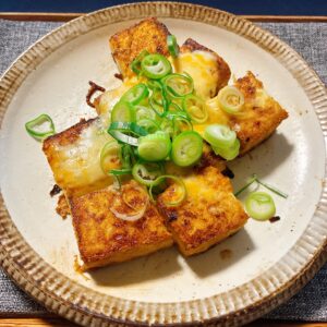 厚揚げのチーズ醤油焼き