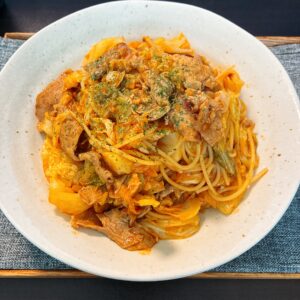 ポークケチャップパスタ
