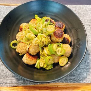 肉団子のレモンネギたれかけ