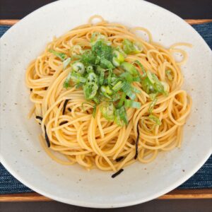 塩昆布バター醤油パスタ
