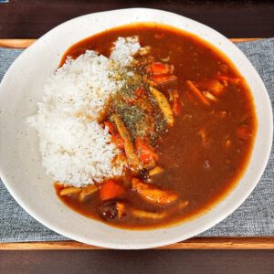 チキンブナシメジカレー